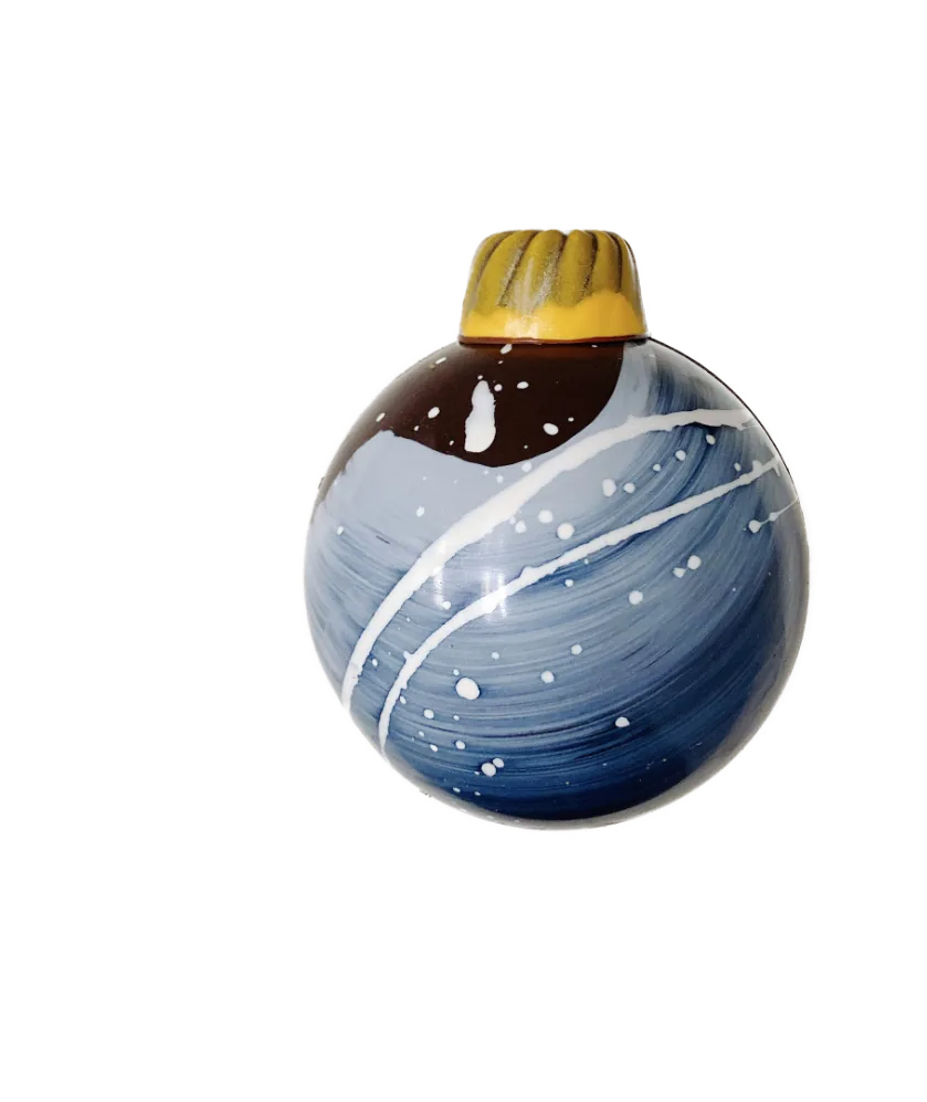 Boule de Noël bleue